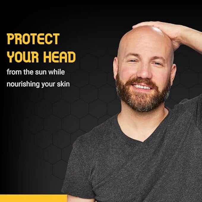 Bee Bald SMOOTH PLUS HEAD & FACE MOISTURIZER WITH SPF 30 SUNSCREEN LOTION PROTECTING SKIN FROM HARMFUL UVA/UVB RAYS WHILE HYDRATING, MOISTURIZING AND TONING, 1.7 FL OZ (PACK OF 2) - Image 3